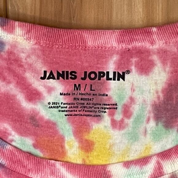 Janis Joplin Cropped Tie Dyed Tank size M/L - Picture 6 of 6